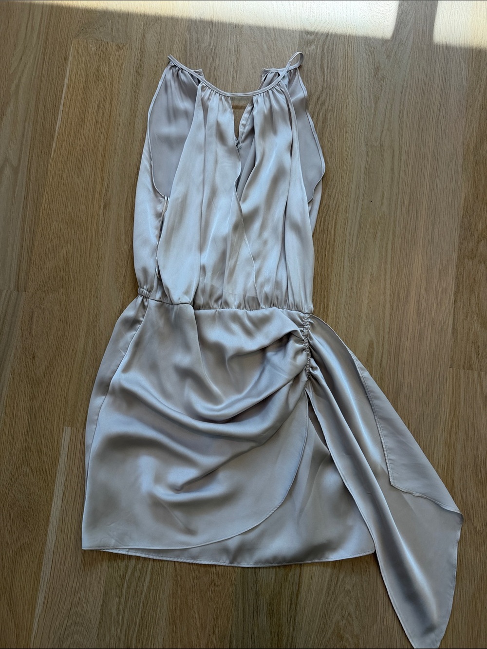 Mango Champagne Beige Mini Dress